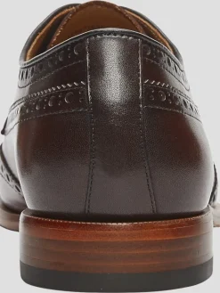 Oxfords|Dress & Formal Shoes-Warfield &Amp; Grand Abby Italian Leather Wingtip Oxfords Cognac