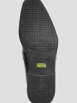 Loafers & Slip-ons|Casual Shoes-Stacy Adams Abram Leather Bit Moc Toe Loafers Black