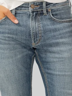 Jeans|Jeans-Silver Jeans Allan Slim Fit Medium Wash Straight Leg Jeans Dark Wash