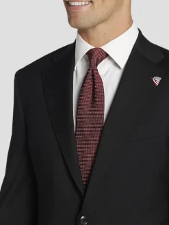 3-piece Suits|Suit Separates-Joseph Abboud American Bespoke Modern Fit Suit Jacket Black Solid