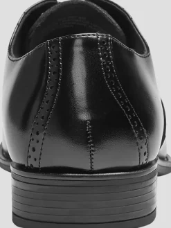 Oxfords|Casual Shoes-Stacy Adams Ardell Leather Plain Toe Oxfords Black
