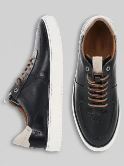 Sneakers|Casual Shoes-Frye Astor Low Lace Court Sneakers Black