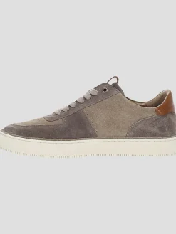 Sneakers|Casual Shoes-Frye Astor Suede Lace-up Sneakers Taupe