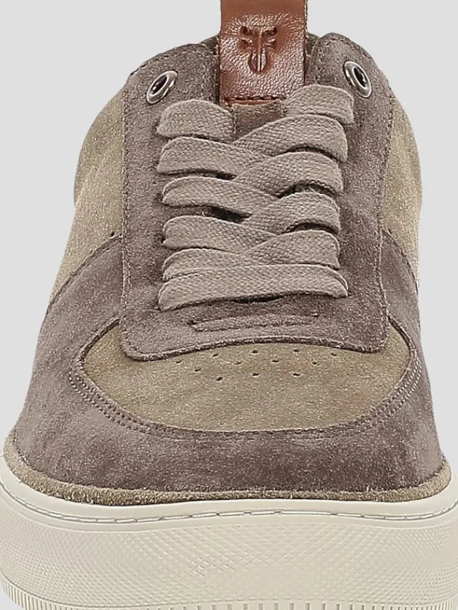 Sneakers|Casual Shoes-Frye Astor Suede Lace-up Sneakers Taupe