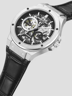 Watches-Kenneth Cole Automatic Watch Silver