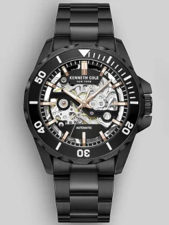 Watches-Kenneth Cole Automatic Watch Black