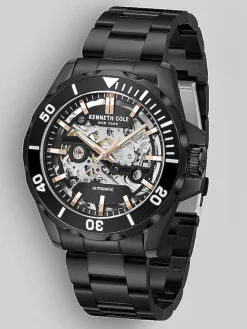Watches-Kenneth Cole Automatic Watch Black