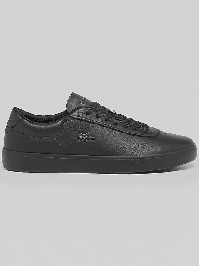 Sneakers|Casual Shoes-Lacoste Baseshot Evo Leather Sneakers Black