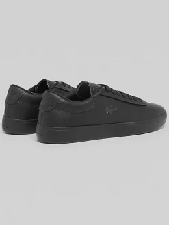 Sneakers|Casual Shoes-Lacoste Baseshot Evo Leather Sneakers Black