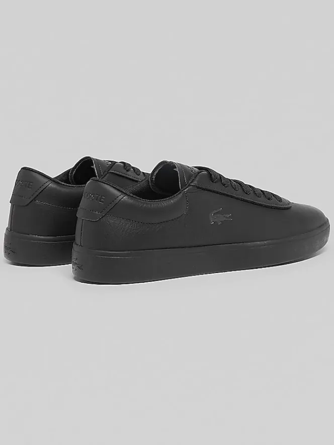 Sneakers|Casual Shoes-Lacoste Baseshot Evo Leather Sneakers Black