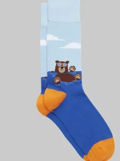 Socks-Egara Bear Swim Socks, 1-pair Blue
