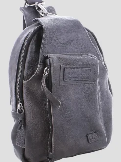 Travel & Luggage-Bedstu Beau Leather Convertible Crossbody Bag Black Rustic