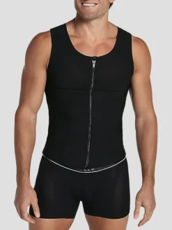 Underwear-Leo By Leonisa Body Shaper Vest with Back Support Black