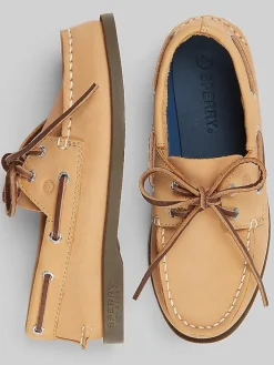 Boys Clothing-Sperry Youth Boys Moc Toe Boat Shoes Nubuck