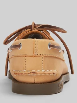 Boys Clothing-Sperry Youth Boys Moc Toe Boat Shoes Nubuck