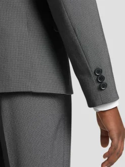 Boys Clothing-Michael Strahan Boys Slim Fit Suit Jacket Grey