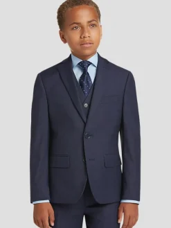 Boys Clothing-Joseph Abboud Boys Suit Jacket Black