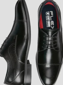 Dress & Formal Shoes-Stacy Adams Bryant Leather Cap Toe Oxfords Black