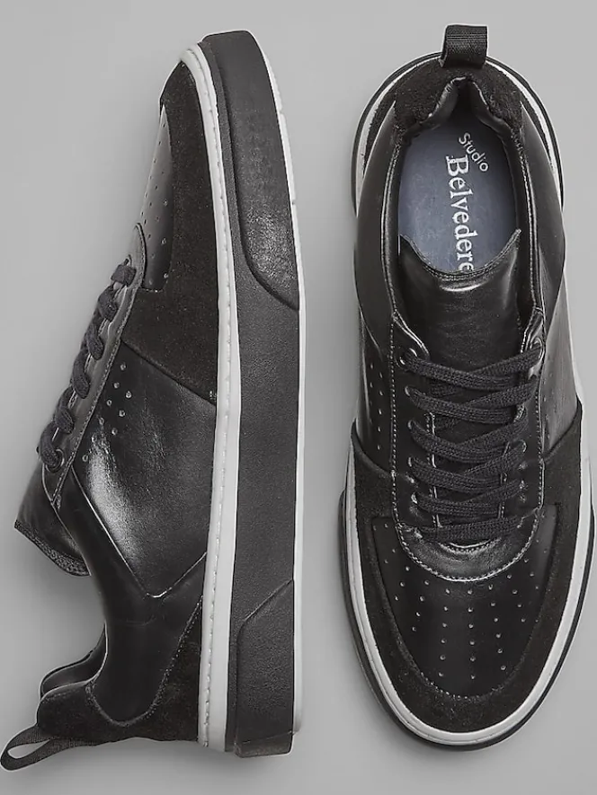 Sneakers|Casual Shoes-Belvedere Calico Sneakers Black