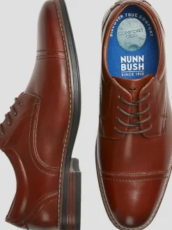 Casual Shoes|Casual Shoes-Nunn Bush Centro Flex Cap Toe Oxfords Cognac