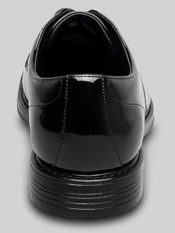 Oxfords|Dress & Formal Shoes-Nunn Bush Centro Formal Flex Cap Toe Oxfords Black Patent