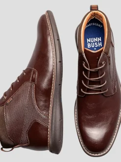 Boots-Nunn Bush Chase Plain Toe Chukka Boots Brown