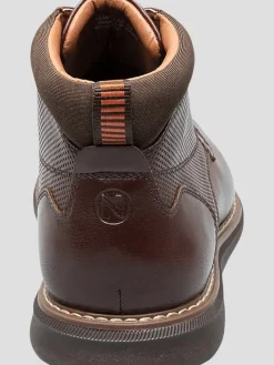 Boots-Nunn Bush Chase Plain Toe Chukka Boots Brown