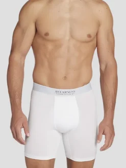 Underwear-Awearness Kenneth Cole ChillFlex Boxer Briefs, 2-Pack White