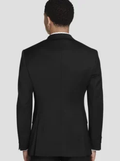 Big & Tall Suits|3-piece Suits-Awearness Kenneth Cole CHILLFLEX Executive Fit Suit Jacket Black Solid