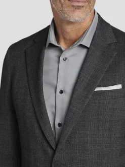 Sport Coats|Sport Coats-Awearness Kenneth Cole CHILLFLEX Modern Fit Plaid Sport Coat Dark Grey Plaid