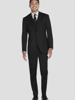 Suit Separates|3-piece Suits-Awearness Kenneth Cole CHILLFLEX Modern Fit Suit Jacket Black