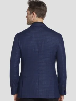 Sport Coats|Sport Coats-Awearness Kenneth Cole CHILLFLEX Modern Fit Wool Blend Sport Coat Blue Check