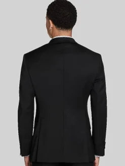 3-piece Suits|Suit Separates-Awearness Kenneth Cole CHILLFLEX Slim Fit Suit Jacket Black Solid
