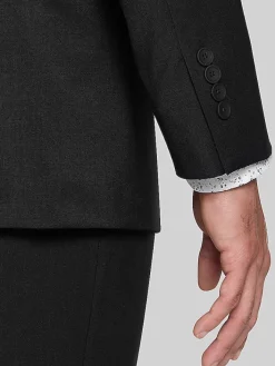 3-piece Suits|Suit Separates-Awearness Kenneth Cole CHILLFLEX Slim Fit Suit Jacket Black Solid