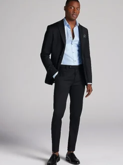 3-piece Suits|Suit Separates-Awearness Kenneth Cole CHILLFLEX Slim Fit Suit Jacket Black Solid