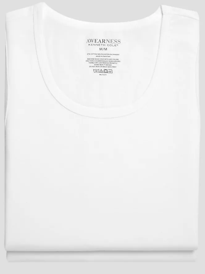 Underwear-Awearness Kenneth Cole ChillFlex Tank, 2-pack White