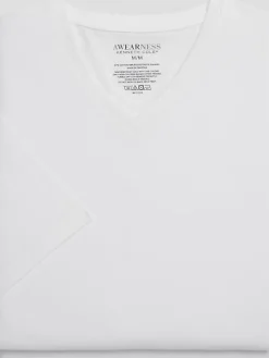 Underwear-Awearness Kenneth Cole ChillFlex V-Neck T-Shirt, 2-pack White