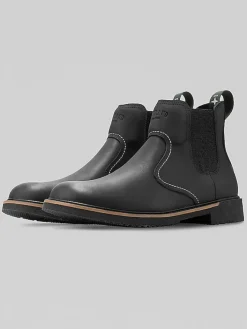 Boots-Eastland Chimney Pond Plain Toe Chelsea Boots Black