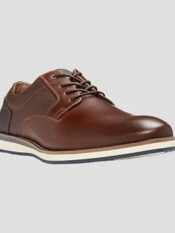 Oxfords|Casual Shoes-Nunn Bush Circuit Leather Plain Toe Oxfords Black