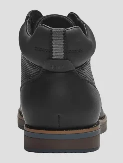 Boots-Nunn Bush Circuit Plain Toe Lace-up Boots Black