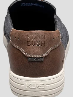 Loafers & Slip-ons|Casual Shoes-Nunn Bush City Walk Canvas Slip-On Shoes Blue Denim