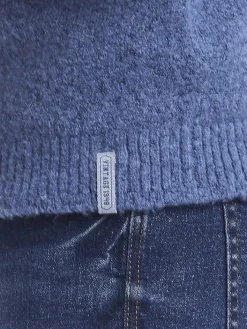 Sweaters-Weatherproof Vintage Classic Fit Boucl&eacute; Crewneck Sweater Med Blue