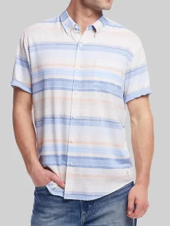 Button Up Shirts|Casual Shirts-Weatherproof Vintage Classic Fit Button Up Shirt Light Blue