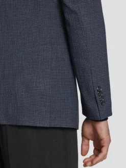 Sport Coats|Sport Coats-Pronto Uomo Classic Fit Check Sport Coat Navy Check