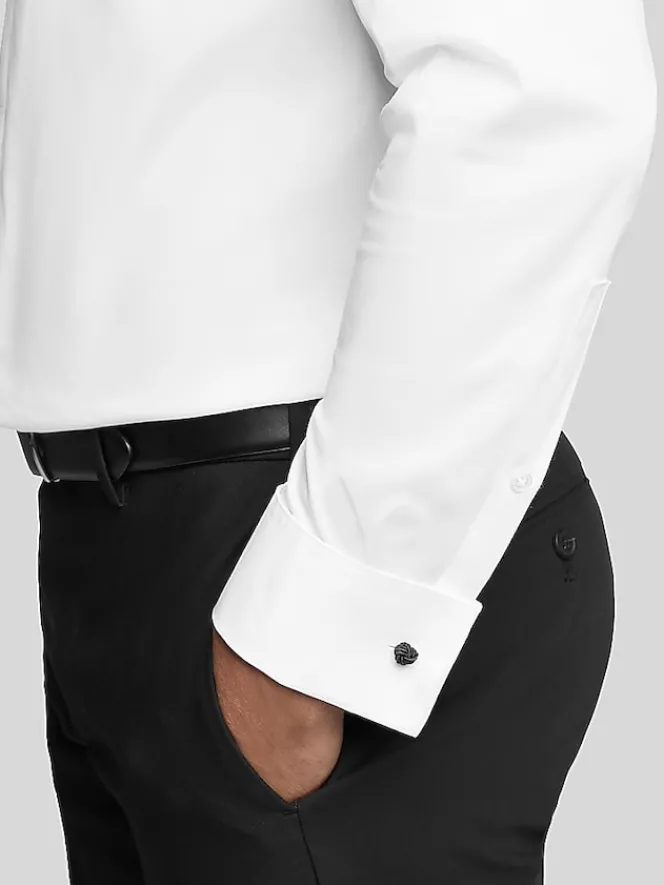 Dress Shirts|Formal Shirts-Calvin Klein Classic Fit Formal Shirt White