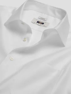 Solid Dress Shirts|Designer Dress Shirts-Joseph Abboud Classic Fit French Cuff Dress Shirt Black Solid