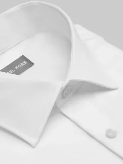 Solid Dress Shirts|White Dress Shirts-Michael Kors Classic Fit Passport Dress Shirt Gray