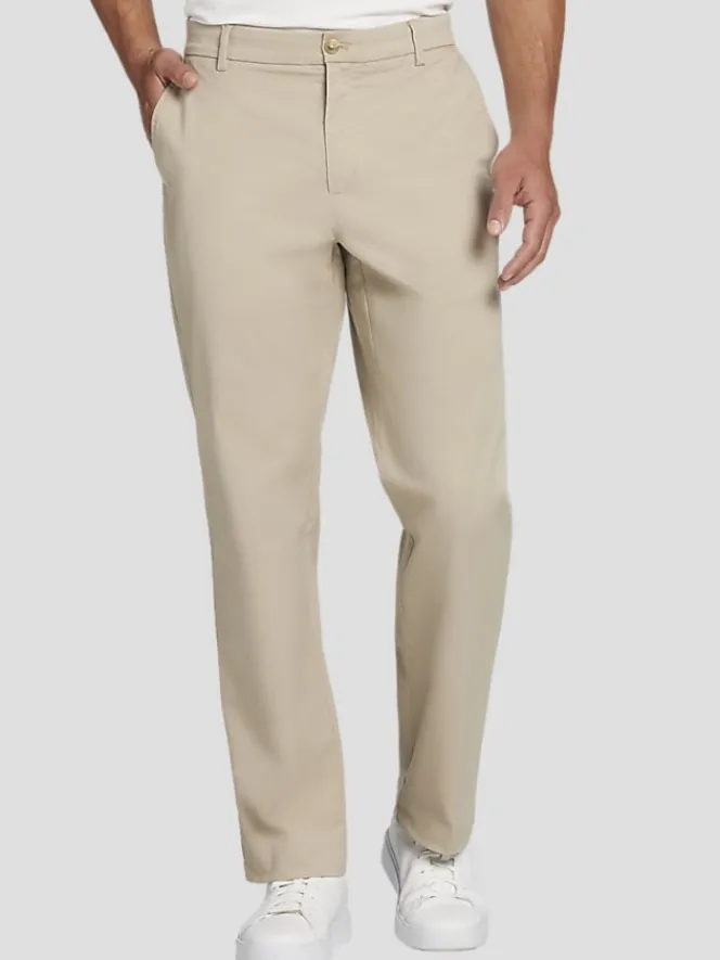 Casual Pants & Chinos|Casual Pants & Chinos-St. Aisle Classic Fit Stretch Chinos Black