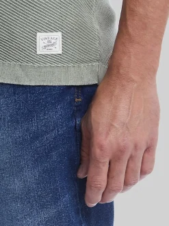 Sweaters-Weatherproof Vintage Classic Fit Twill Stonewash Sweater Med Blue