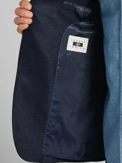 Big & Tall Sport Coats|Blazers-Joseph Abboud Classic Fit Wool Blend Blazer Black Solid